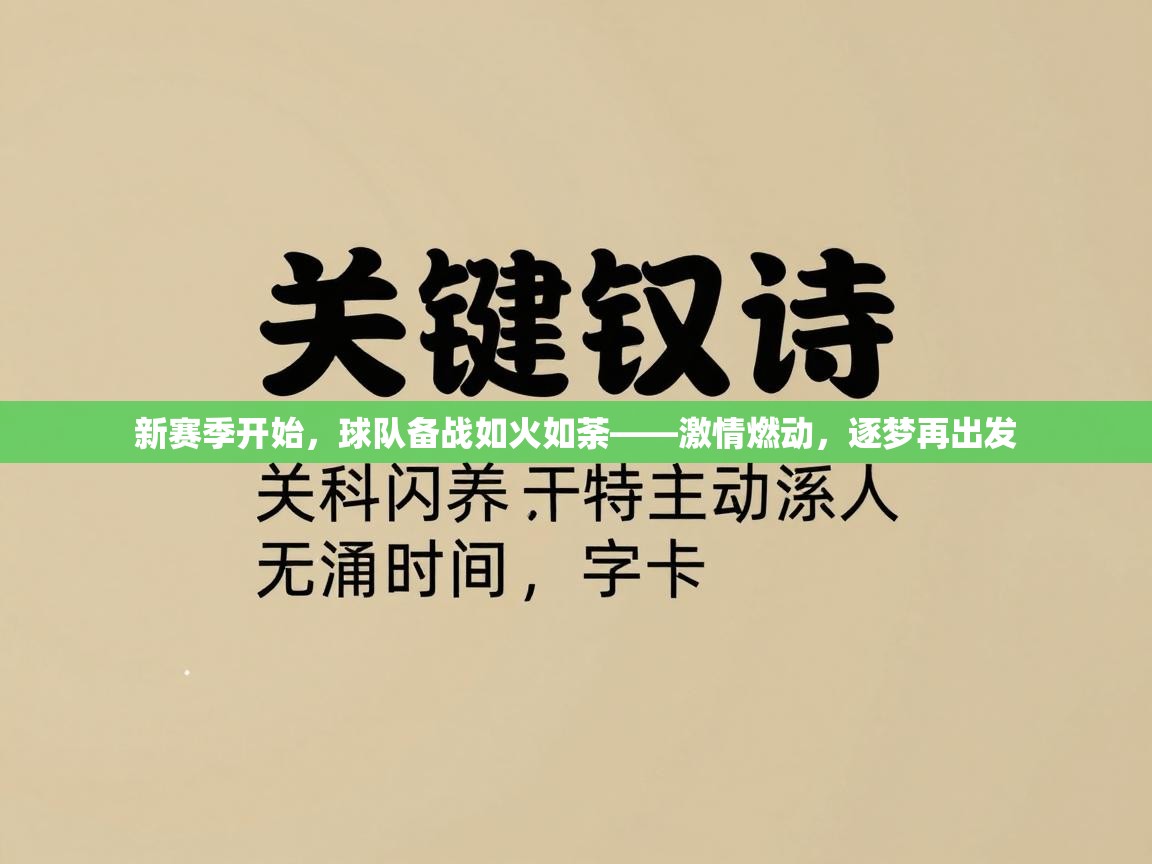 新赛季开始，球队备战如火如荼——激情燃动，逐梦再出发  第2张